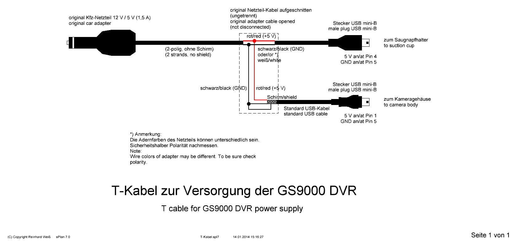 GS9000 T-Kabel
